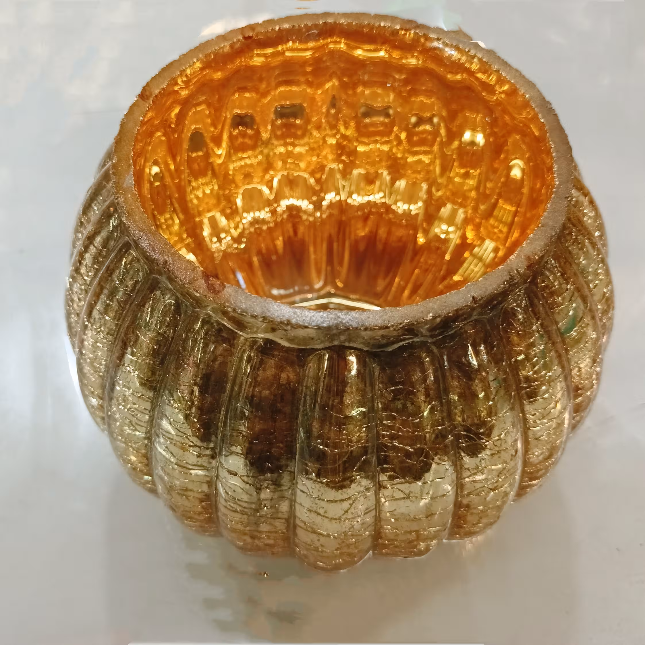 گلدان زنبق طلائی بزرگ 