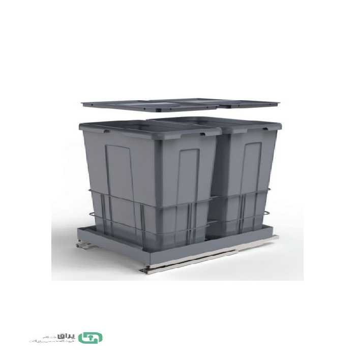 سطل زباله ریلی کف آرام بند 9028 ملونی - Melloni