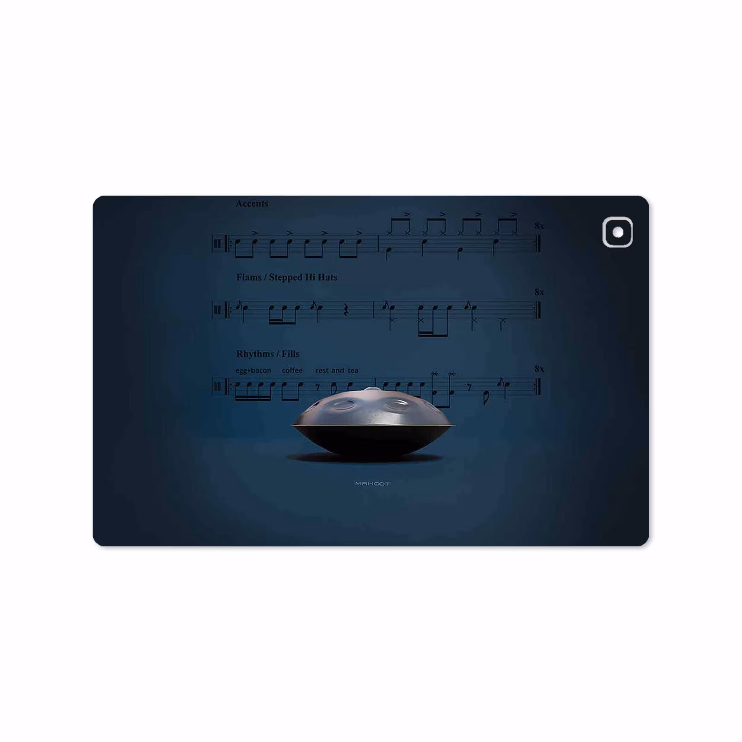 برچسب پوششی ماهوت مدل Hang Instrument مناسب برای تبلت سامسونگ Galaxy Tab A7 10.4 LTE 2020 T505