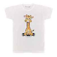 تی شرت بچگانه پرمانه طرح زرافه بامزه کد pmt.5656