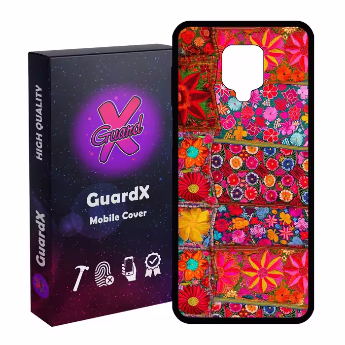 کاور گارد ایکس طرح رنگی مدل Glass10403 مناسب برای گوشی موبایل شیائومی Redmi Note 9S / Note 9 Pro / Note 9 Pro Max
