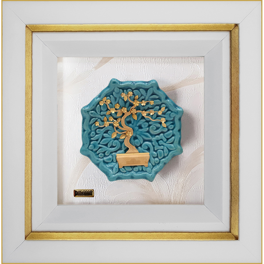 تابلو طلاکوب زرین هنر ایران مدل درخچه