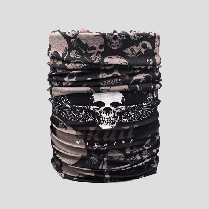 دستمال سر و گردن مدل Skull Machine 