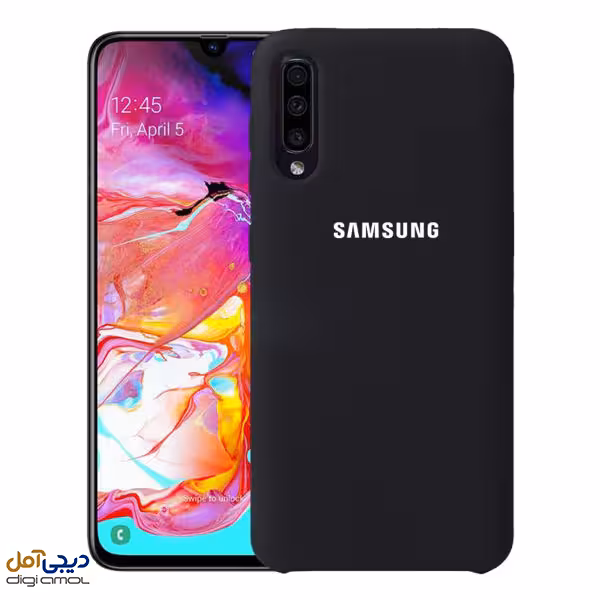کاور سیلیکونی مشکی سامسونگ Galaxy A70-دیجی آمل