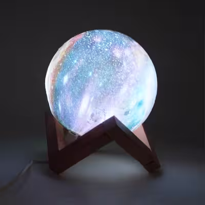 چراغ خواب طرح کره ماه مدل 3D Moon کد 002