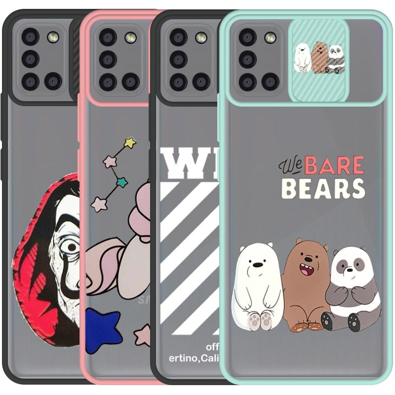 قاب طرحدار دخترانه و پسرانه مناسب برای گوشی Samsung Galaxy A21S مدل ماکرو شیلد محافظ لنزدار فانتزی