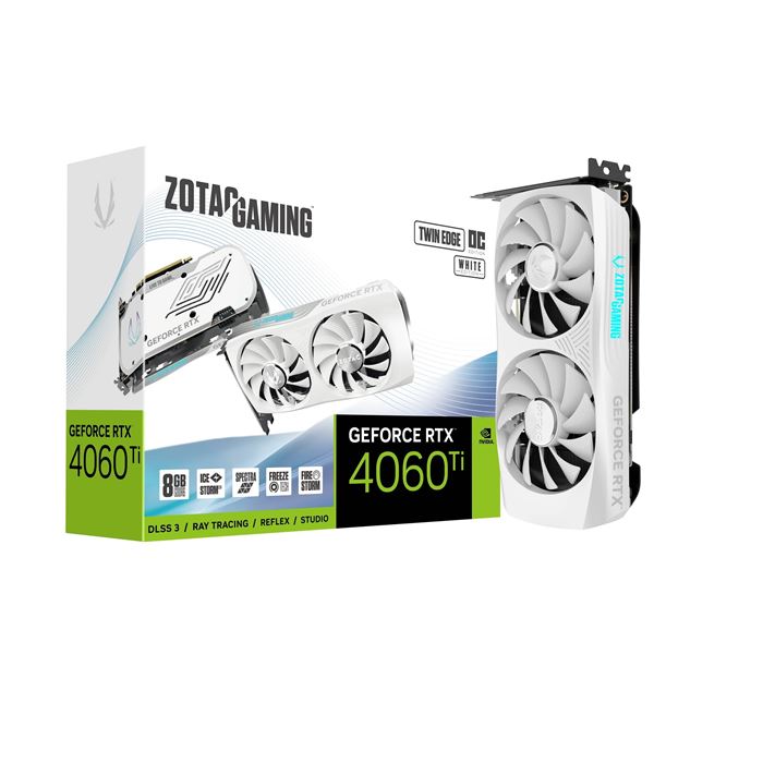 کارت گرافیک سفید زوتک GAMING GeForce RTX 4060 Ti Twin Edge OC 8GB