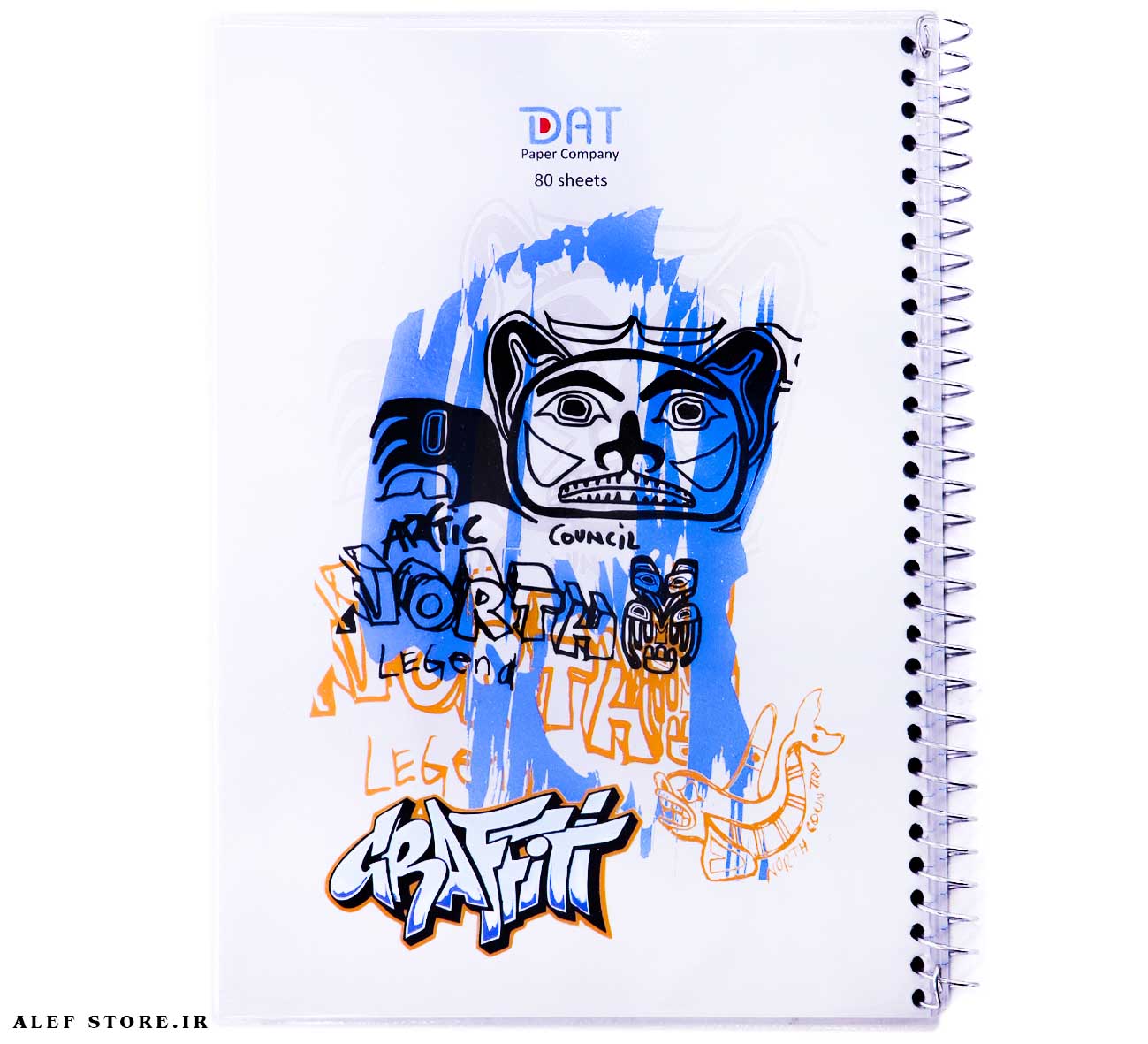 دفتر جلد طلقی دات – طرح گرافیتی