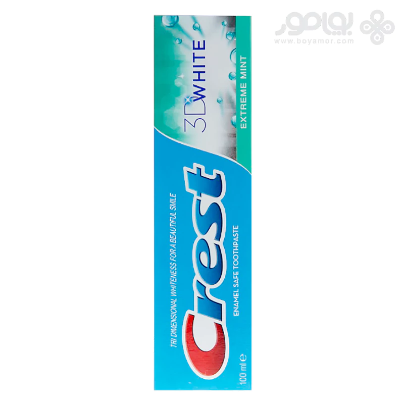 خمیر دندان کرست کامپلیت مدل 3D WHITE حجم 100 میل