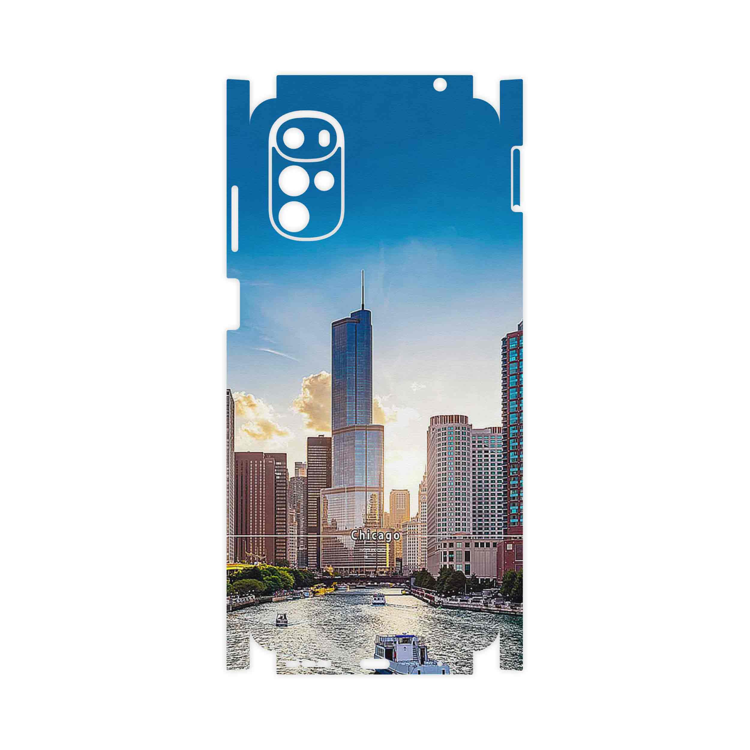 برچسب پوششی ماهوت مدل City of Chicago-FullSkin مناسب برای گوشی موبایل موتورولا Moto G22