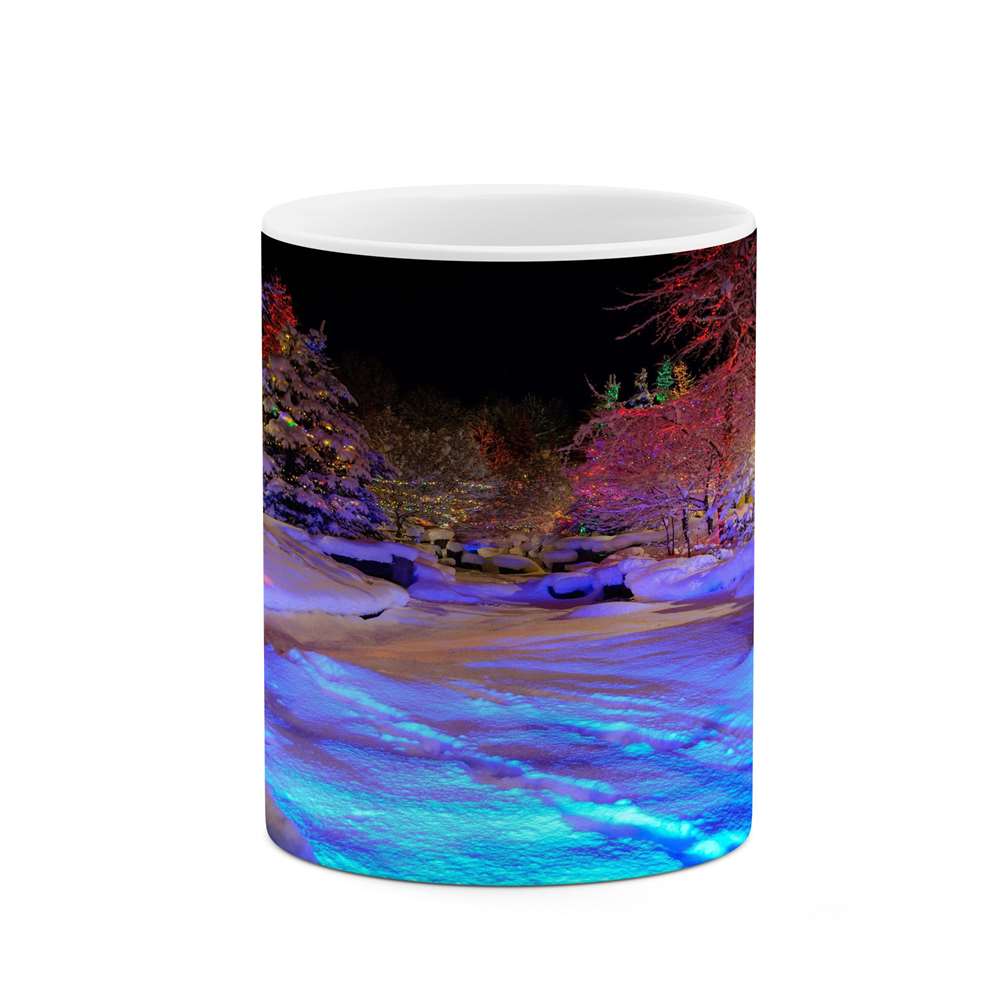 ماگ کاکتی طرح منظره برفی مدل mgs14999