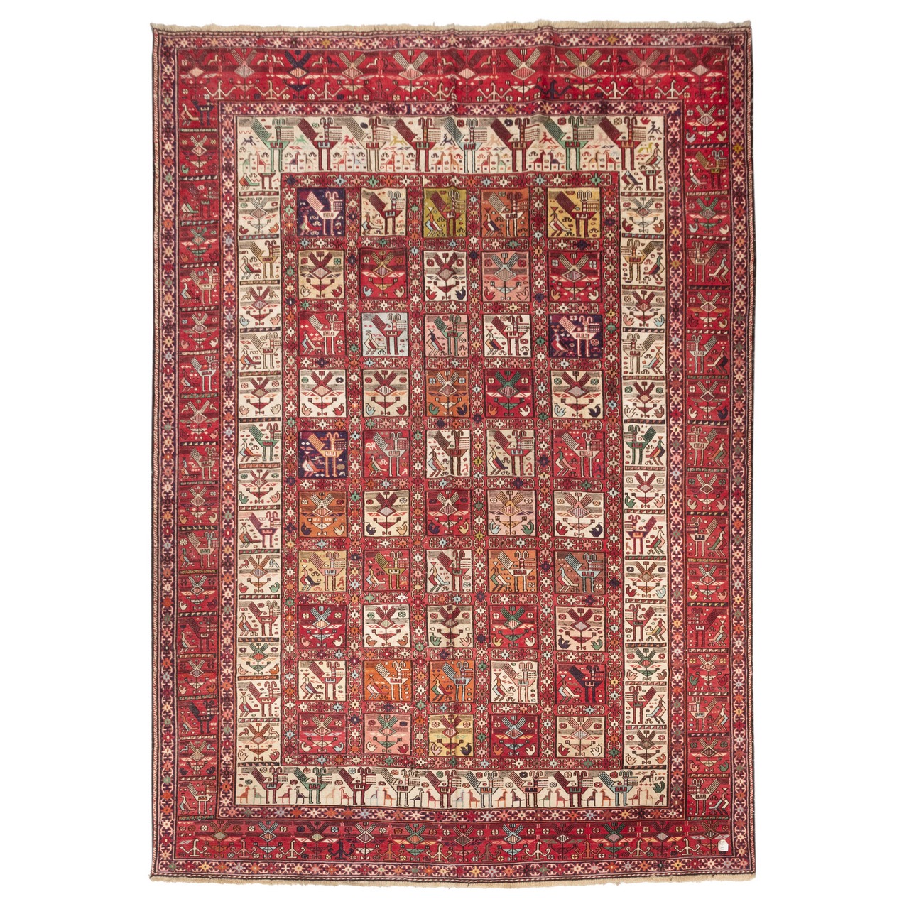 گلیم قدیمی دستباف پنج و نیم متری سی پرشیا کد 187375