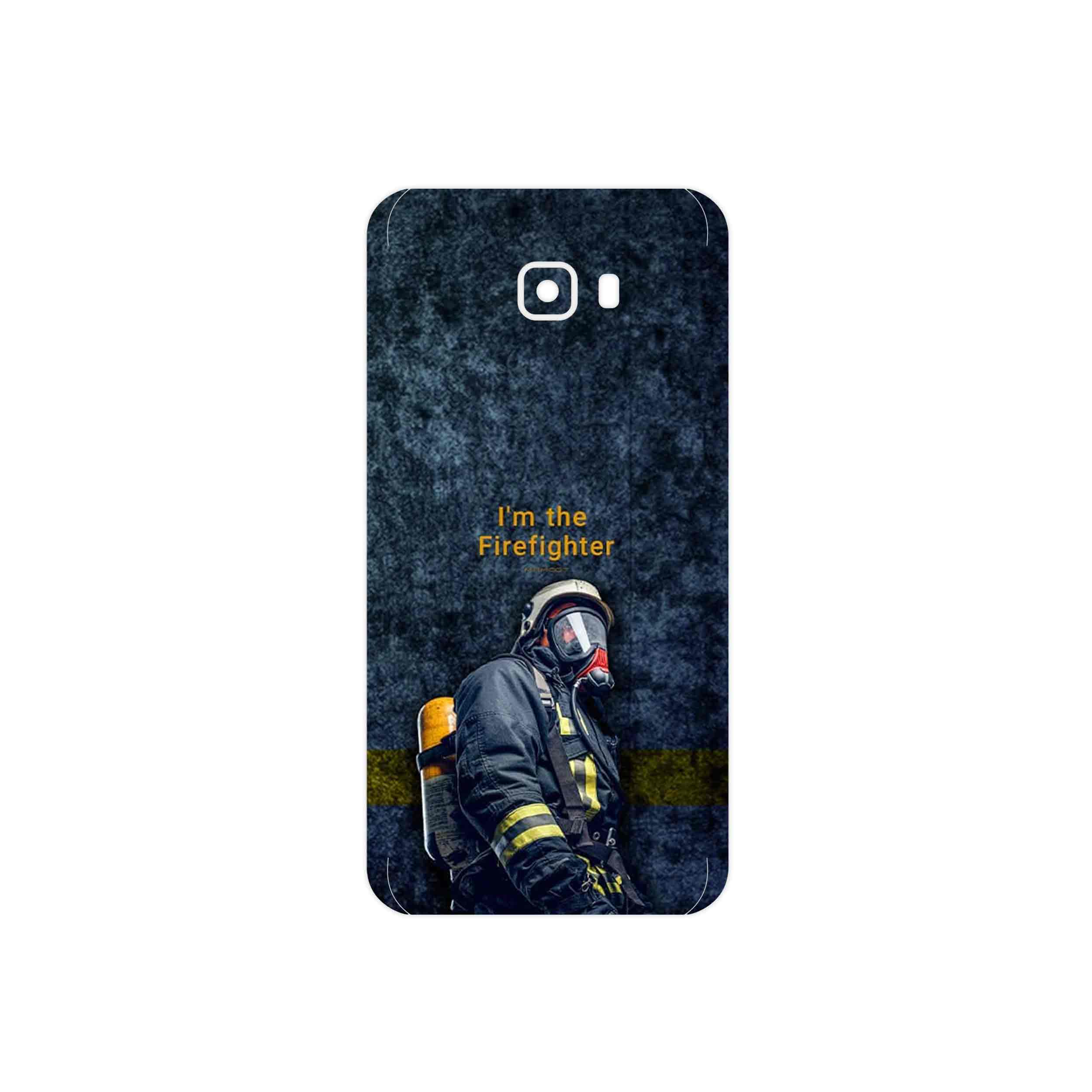 برچسب پوششی ماهوت مدل Firefighter مناسب برای گوشی موبایل سامسونگ Galaxy C7 Pro