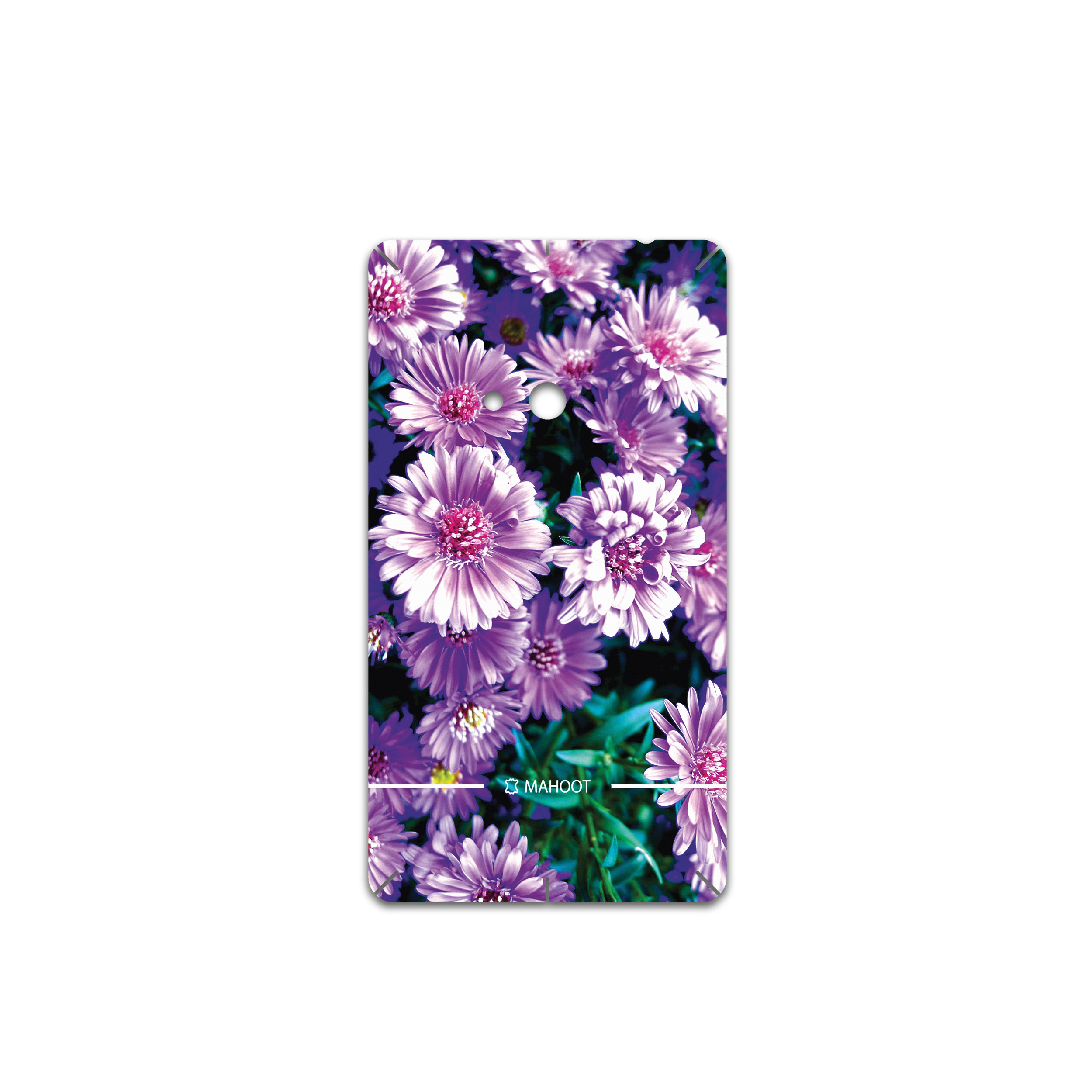 برچسب پوششی ماهوت مدل Purple-Flower مناسب برای گوشی موبایل نوکیا Lumia 625