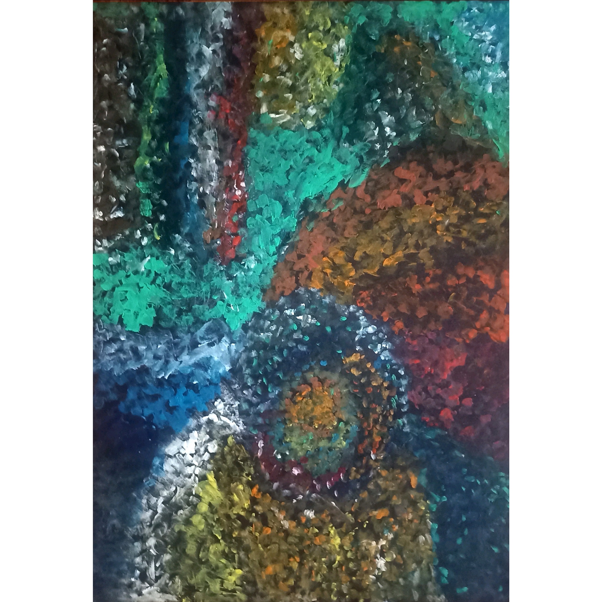 نقاشی مدل انتزاعی تکنیک رنگ روغن کد 0896