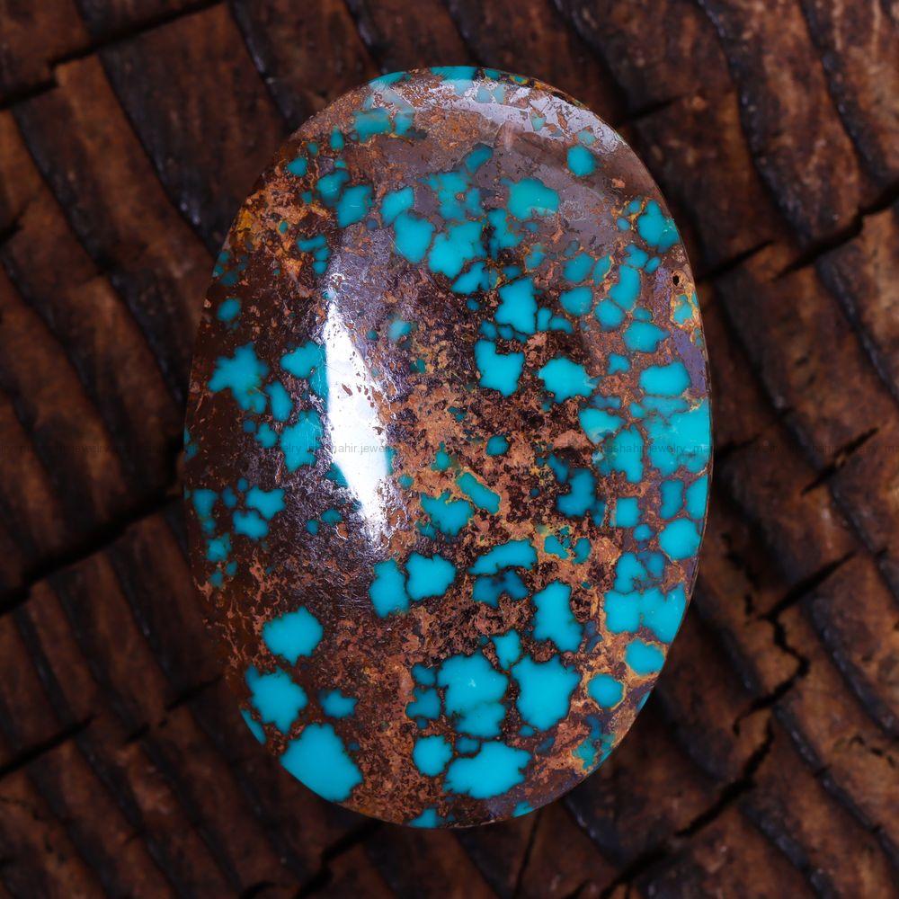 نگین فیروزه شجری کد 12587 - جواهری مشاهیر