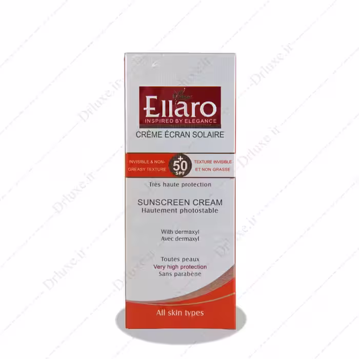 قیمت و خرید کرم ضد آفتاب SPF50 بدون رنگ الارو 50 میلی لیتر - دکتر لوکس