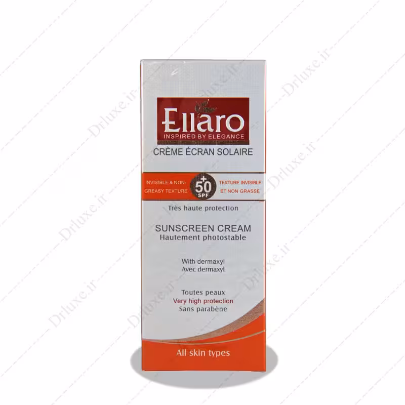 قیمت و خرید کرم ضد آفتاب SPF50 بدون رنگ الارو 50 میلی لیتر - دکتر لوکس