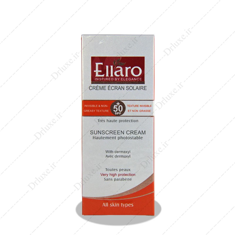 قیمت و خرید کرم ضد آفتاب SPF50 بدون رنگ الارو 50 میلی لیتر - دکتر لوکس