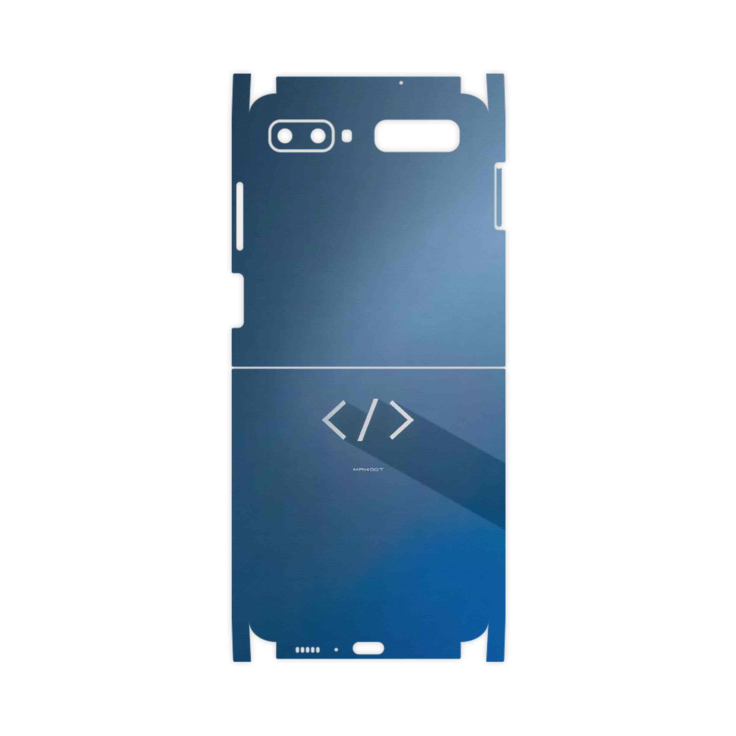 برچسب پوششی ماهوت مدل Minimal Coding icon-FullSkin مناسب برای گوشی موبایل سامسونگ Galaxy Z Flip