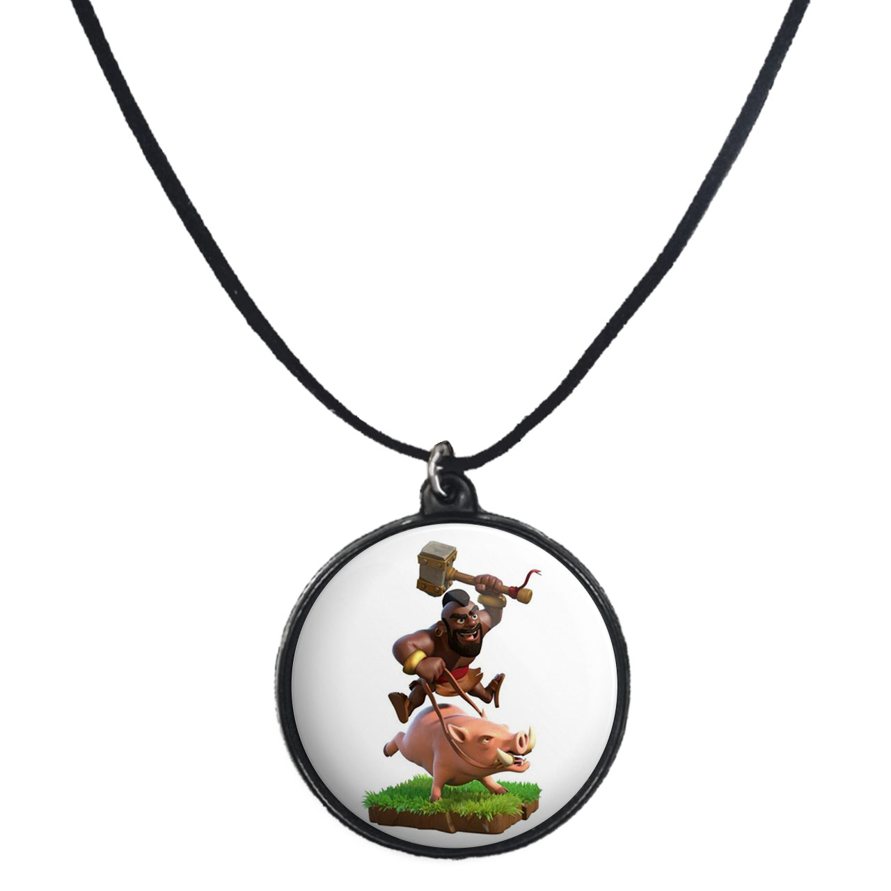 گردنبند پرمانه طرح clash کد pmb.26505 مدل دو طرفه