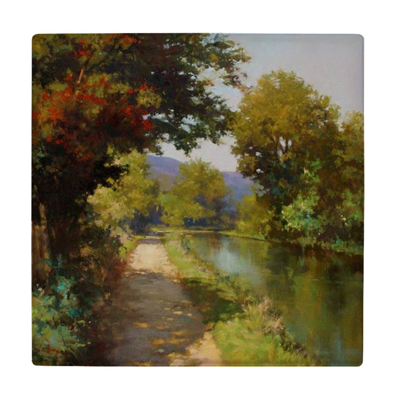  کاشی طرح بیشه و رودخانه کد wk3267