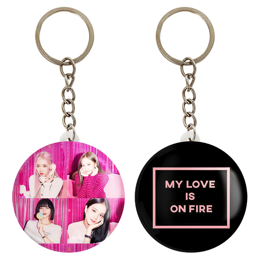 جاکلیدی خندالو مدل گروه بلک پینک کد 1454414548 مجموعه 2 عددی