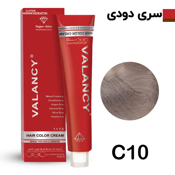 والانسی رنگ مو دودی شماره C10