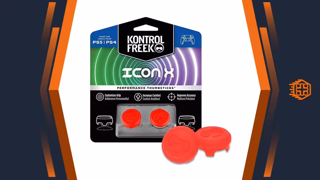 کاور آنالوگ کنترلر KontrolFreek مخصوص پلی استیشن – طرح Icon X Red