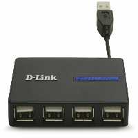D-Link  DUB-104 4-Port USB 2.0 Powered Pocket Hub