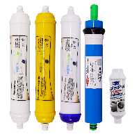 فیلتر دستگاه تصفیه آب آکوآ اسپرینگ مدل F-S7-A5L مجموعه 4 عددی به همراه رسوبگیر اسکالکس پلاس