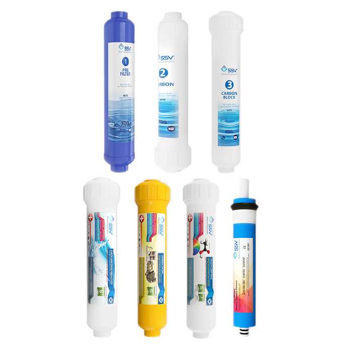 فیلتر دستگاه تصفیه آب اس اس وی مدل L700 بسته 7 عددی