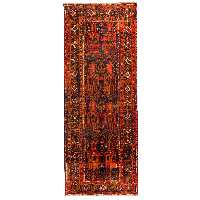 فرش دستبافت سه و نیم متری مدل نقشه بلوچ  کد 23.1264