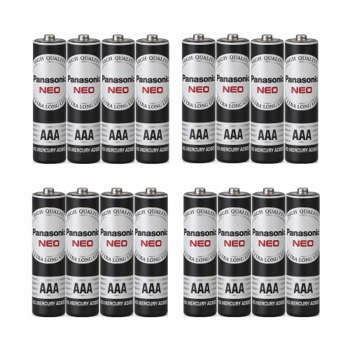 باتری نیم قلمی پاناسونیک مدل R03NT/2S بسته 16 عددی