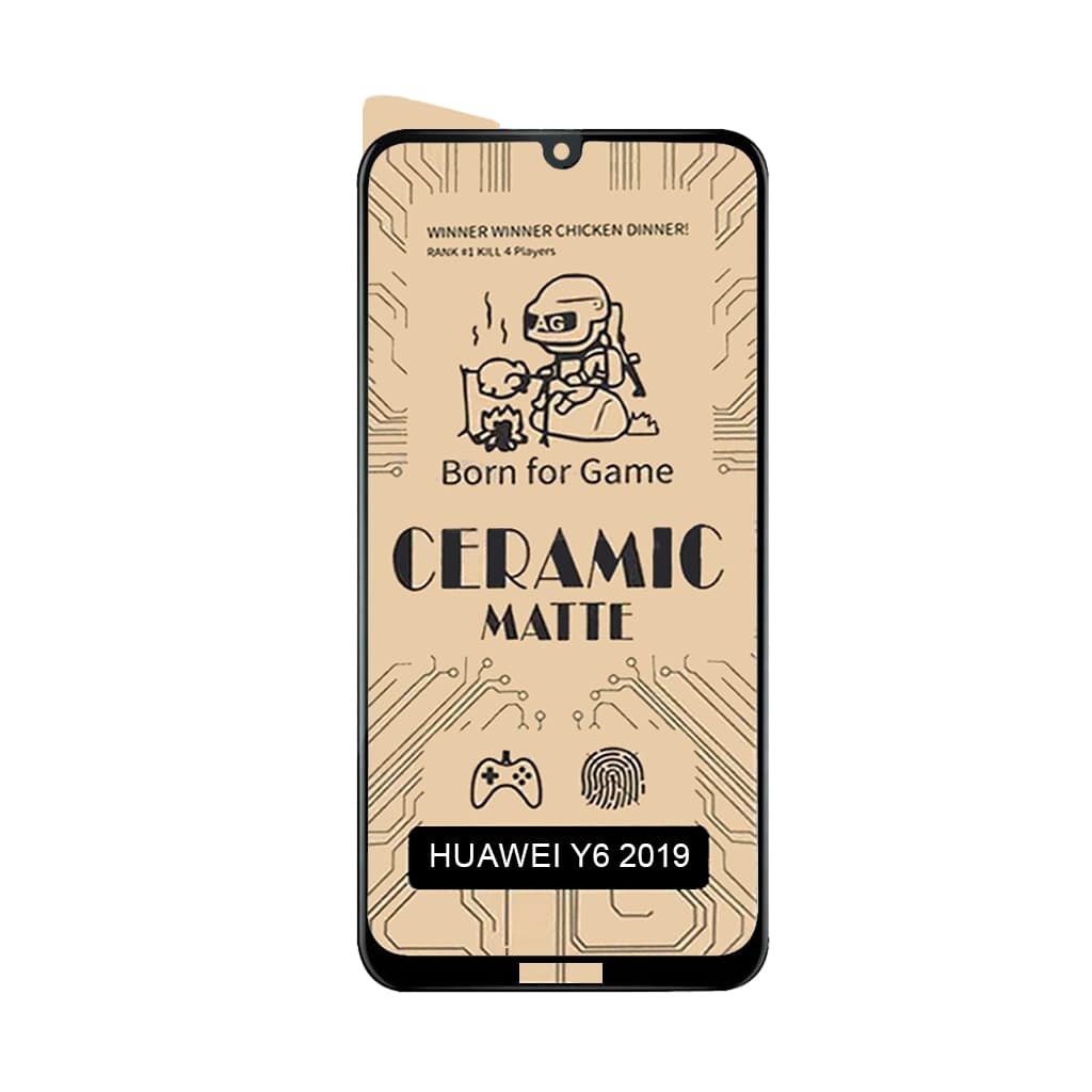 گلس محافظ صفحه نمایش سرامیکی مات هواوی Y6 2019
