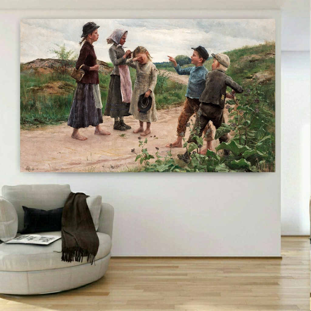  تابلو بوم طرح کودکان در مزرعه مدلSDB243