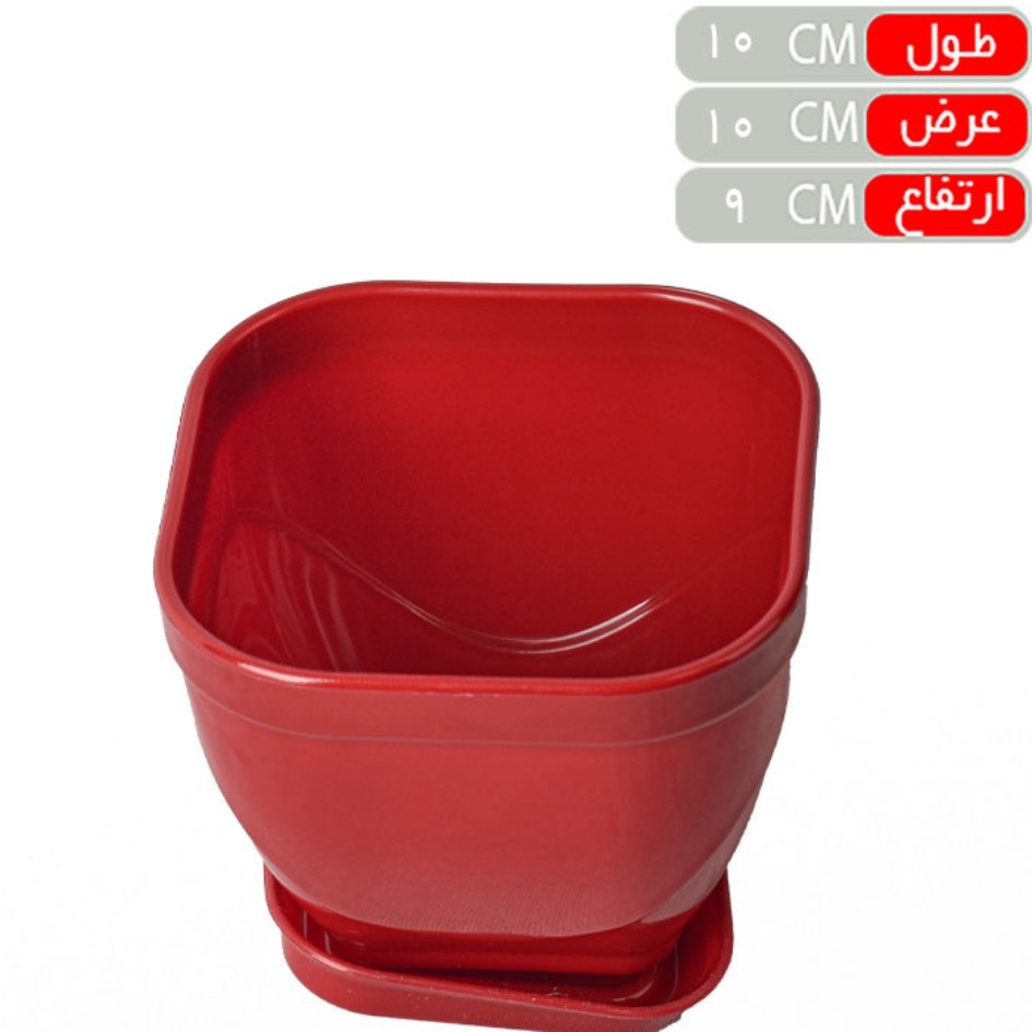 گلدان پلاستیکی مربع ( مدل حراجی کد 210 )