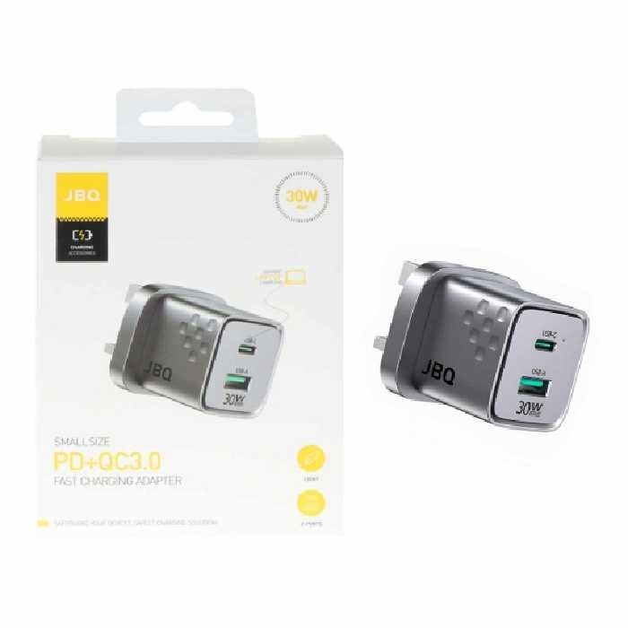 شارژر دیواری 30 وات 2 پورت جی بی کیو مدل WC-612G