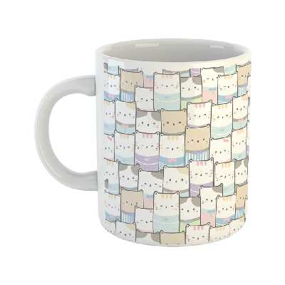 ماگ طرح ست گربه‌های رنگی