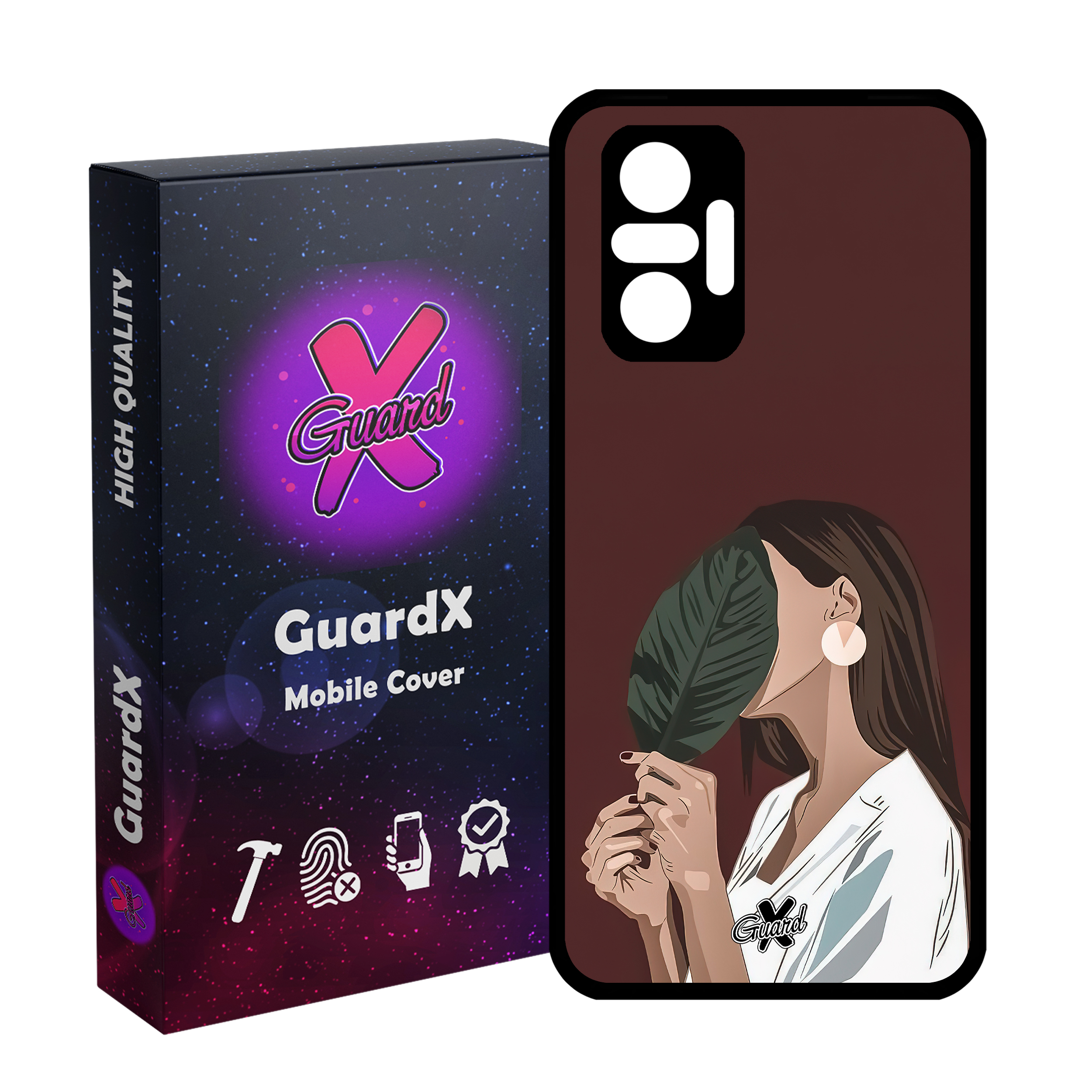 کاور گارد ایکس طرح دختر مدل Glass10476 مناسب برای گوشی موبایل شیائومی Redmi Note 10 Pro/Note 10 Pro Max