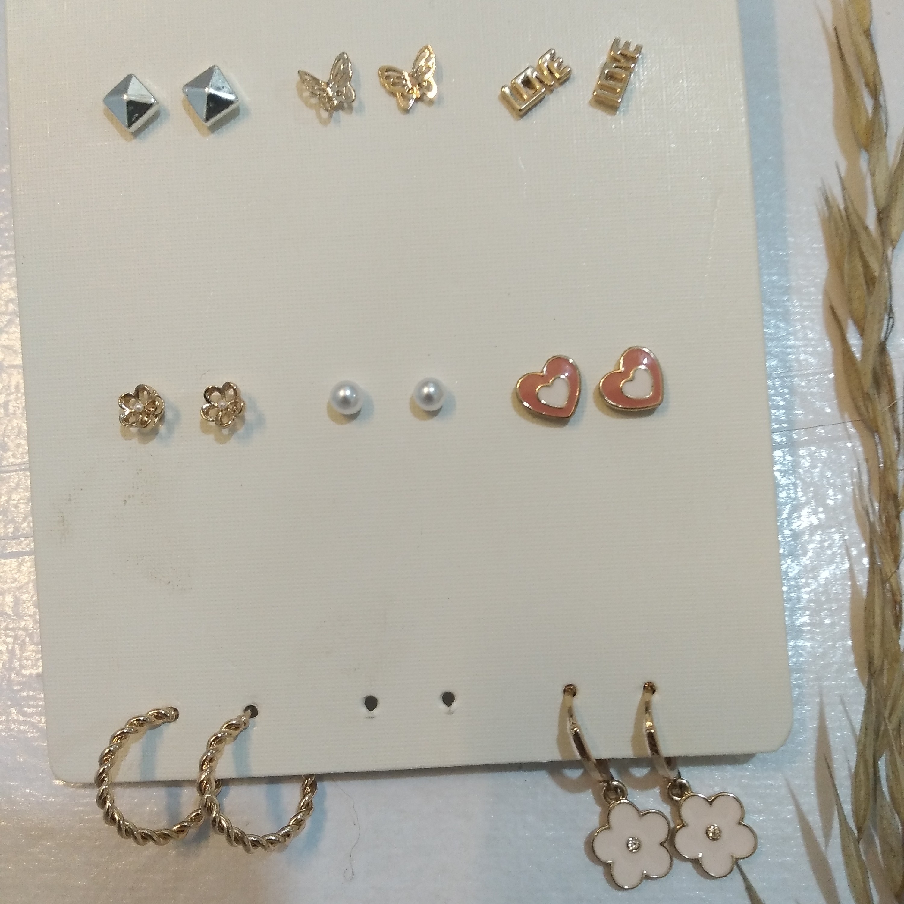 پک گوشواره استیل رنگ ثابت