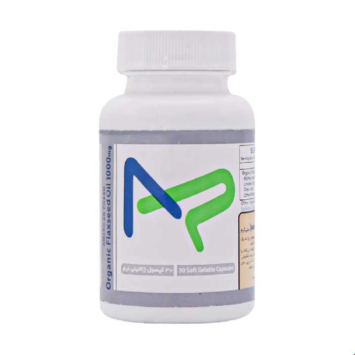 سافت ژل ارگانیک روغن بذر کتان 1000 میلی گرم ترید فورما 30 عددی