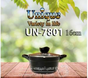 قابلمه یونیک گرانیت 15 پارچه مشکی مدل 8842