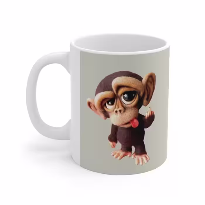 ماگ طرح میمون سه بعدی 3D Monkey مدل NM1236