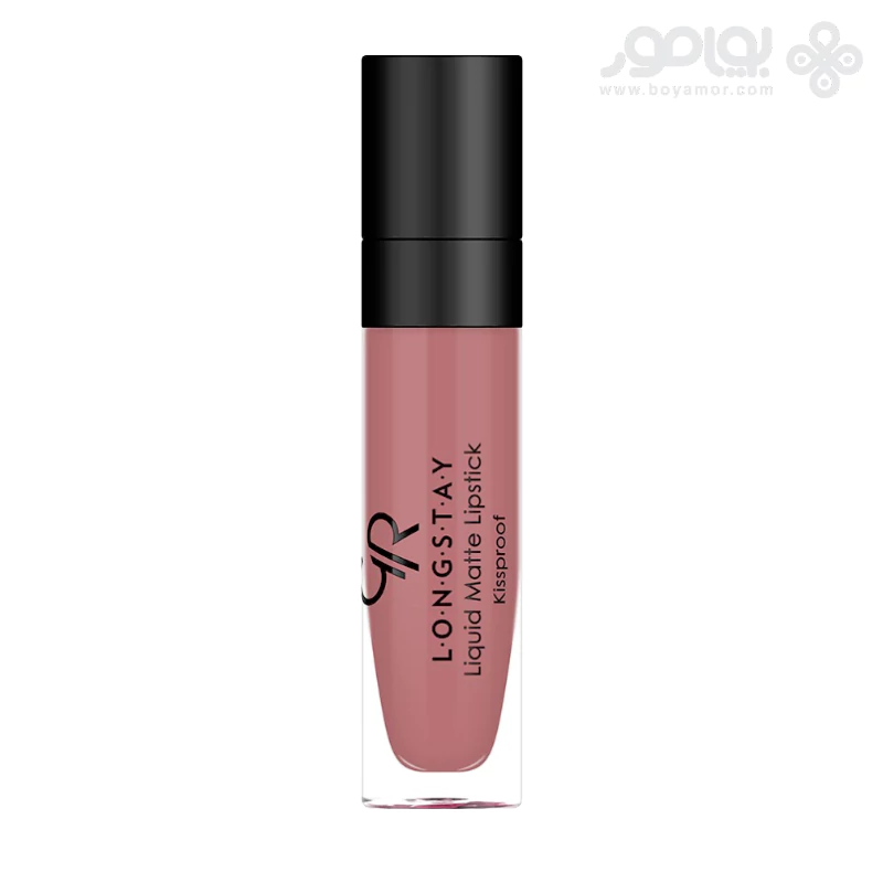 رژ لب مایع مات گلدن رز مدل LONG STAY شماره 34