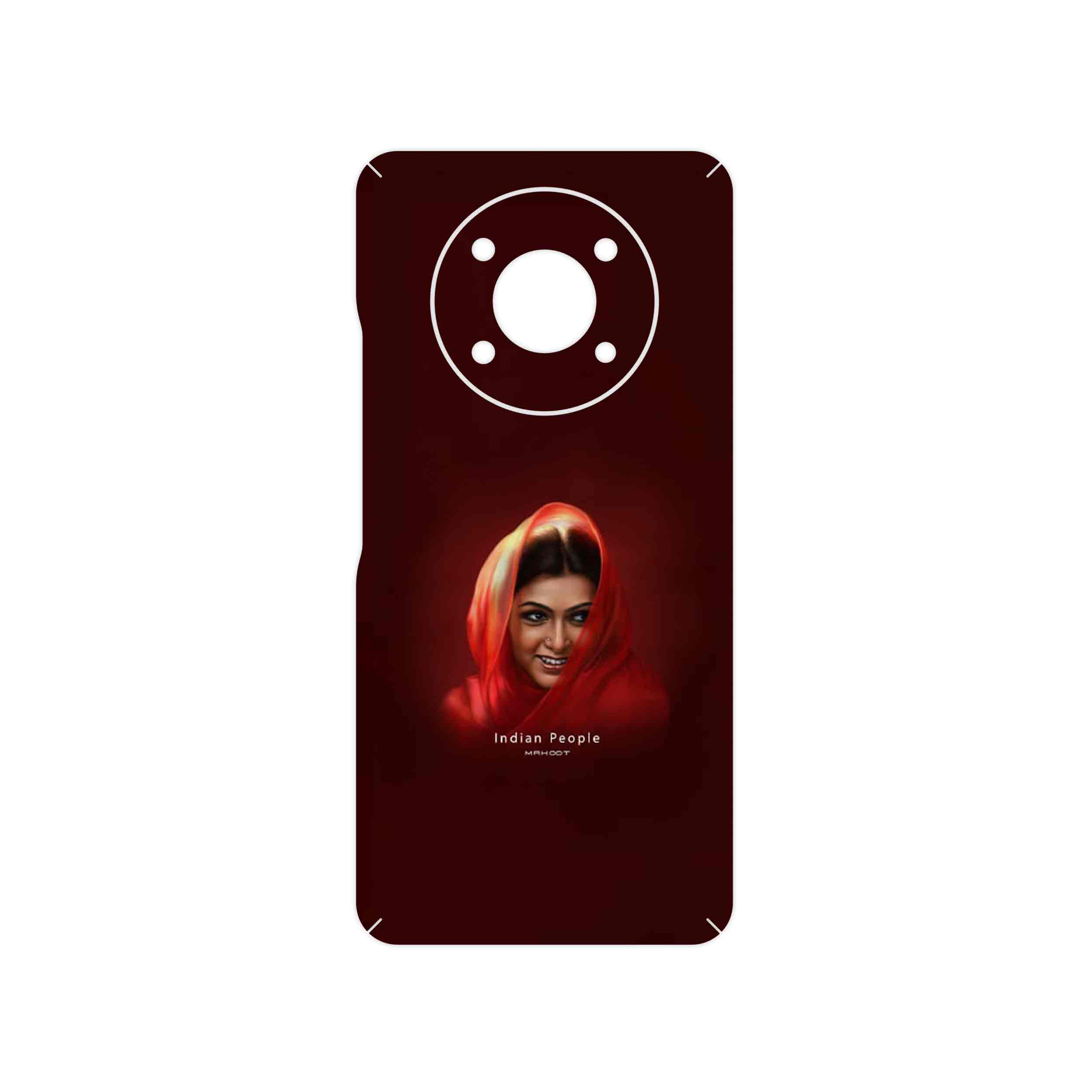 برچسب پوششی ماهوت مدل Portrait of an Indian Woman مناسب برای گوشی موبایل آنر X9 5G