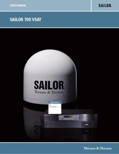 خرید و دانلود نسخه کامل کتاب Sailor VSAT 700. User Manual