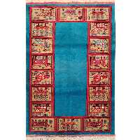 فرش دستبافت یک متری طرح کف ساده کد AA359