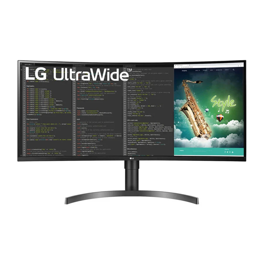 مانیتور خمیده 35 اینچ ال جی UltraWide 35WN75C-B