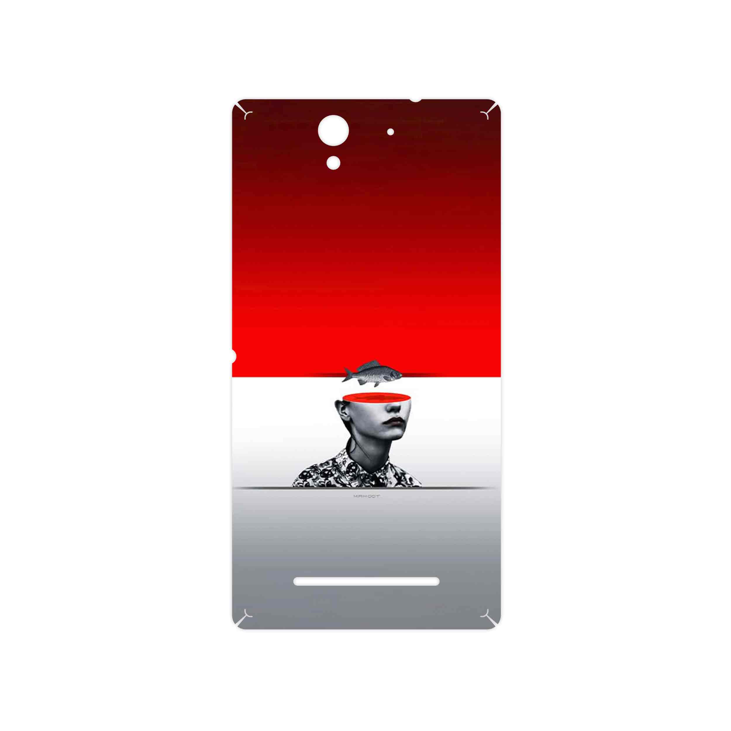 برچسب پوششی ماهوت مدل Collage of surreal Portrait of Women 1 مناسب برای گوشی موبایل سونی Xperia C3 Dual